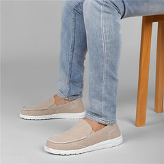 Men's Lightweight Canvas Slip-On Loafer Shoes