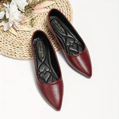 Women's Pointed Toe Flats Soft Sole Work Shoes
