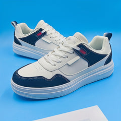 Women's Contrast Skate Shoes Lace Up Low Top Sneakers