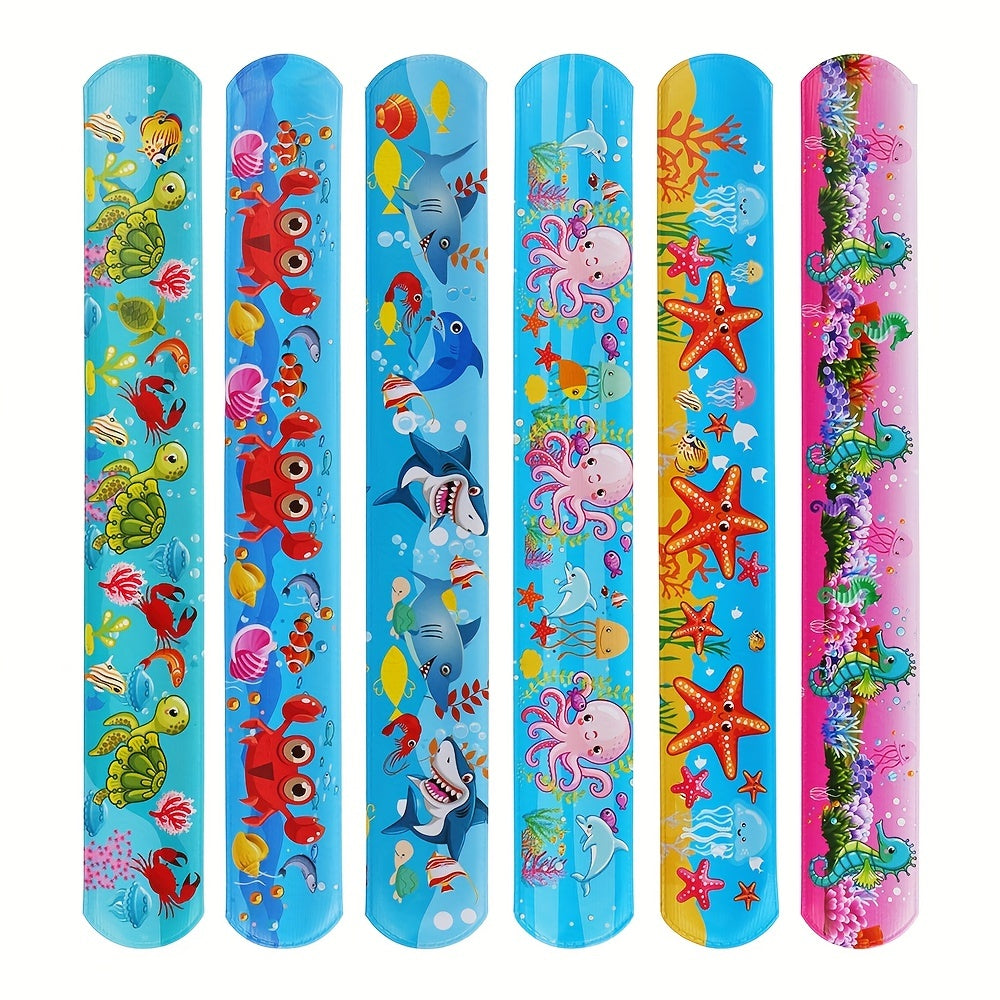 Kids Digital Watch Set with Glow Silicone Strap - 6 Snap Rings Included
