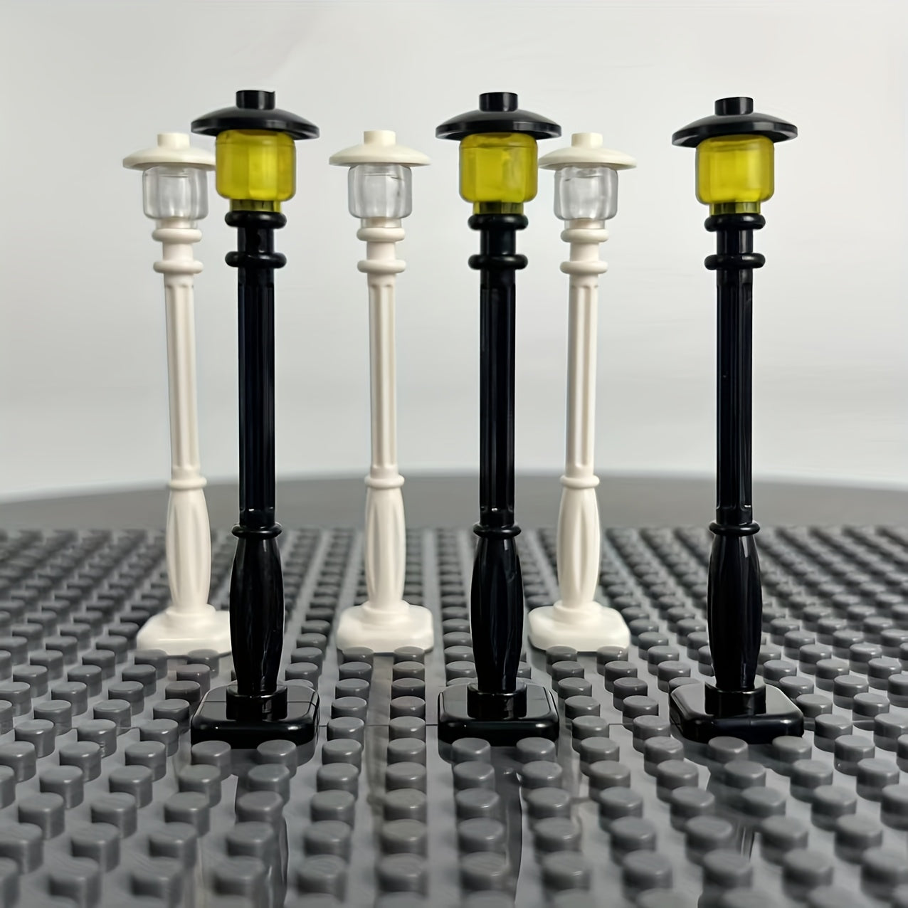 3pcs Street Lamp Building Block Ornaments Halloween Christmas Decor Toy