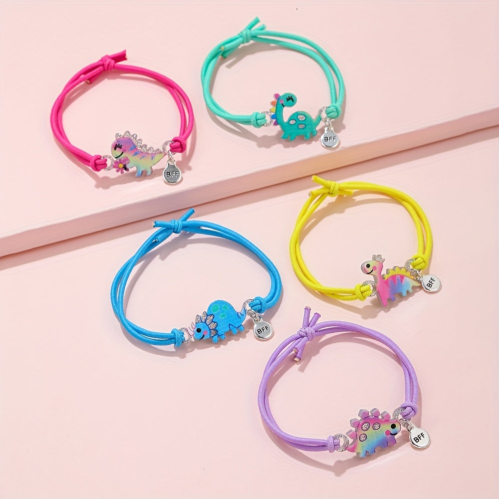 5pcs Dinosaur BFF Bracelet for Girls Friends