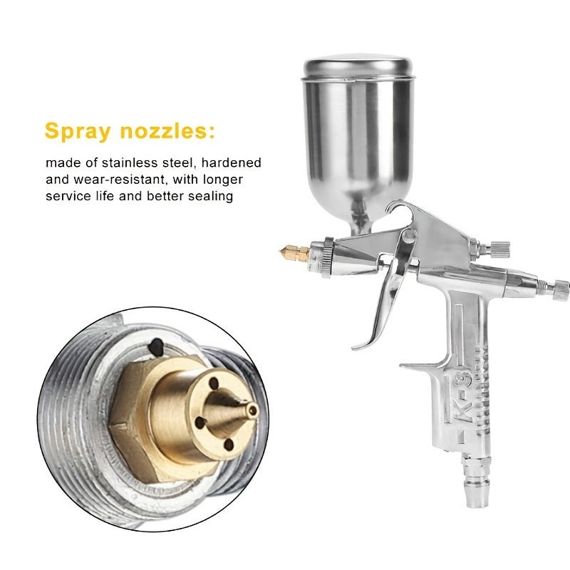 Air Spray Paint Gun 0.5mm Nozzle Size 125ml Pneumatic Spray Gun