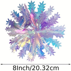 Iridescent Snow Ball Ornament Hanging Decoration Set of 3