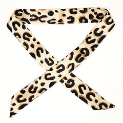 2pcs Paisley Print Twilly Scarf Vintage Ribbon Neckerchief