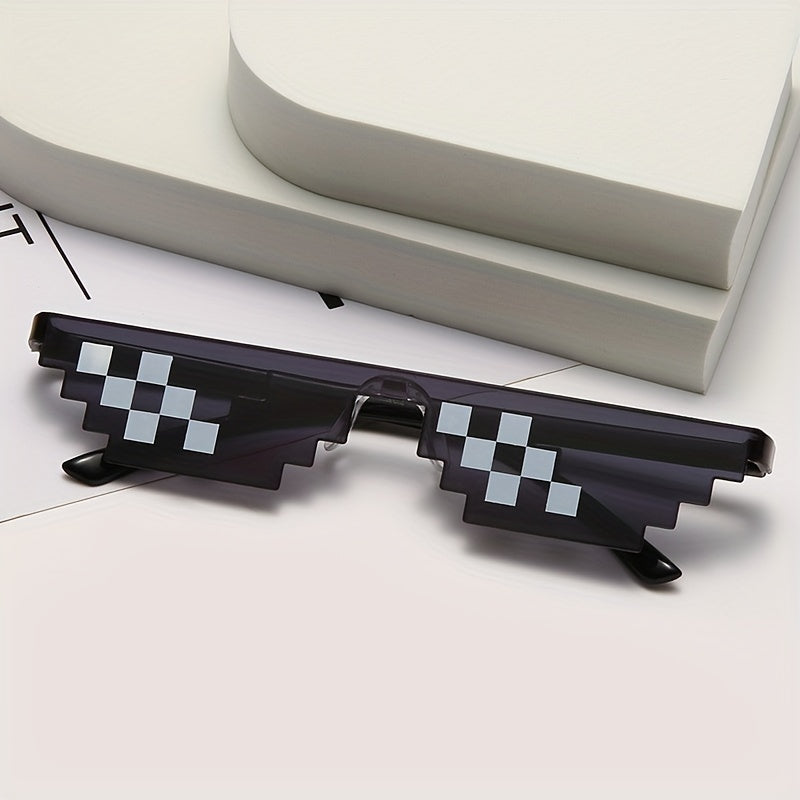 Mosaic Sunglasses Irregular Square Frame Sun Glasses For Women