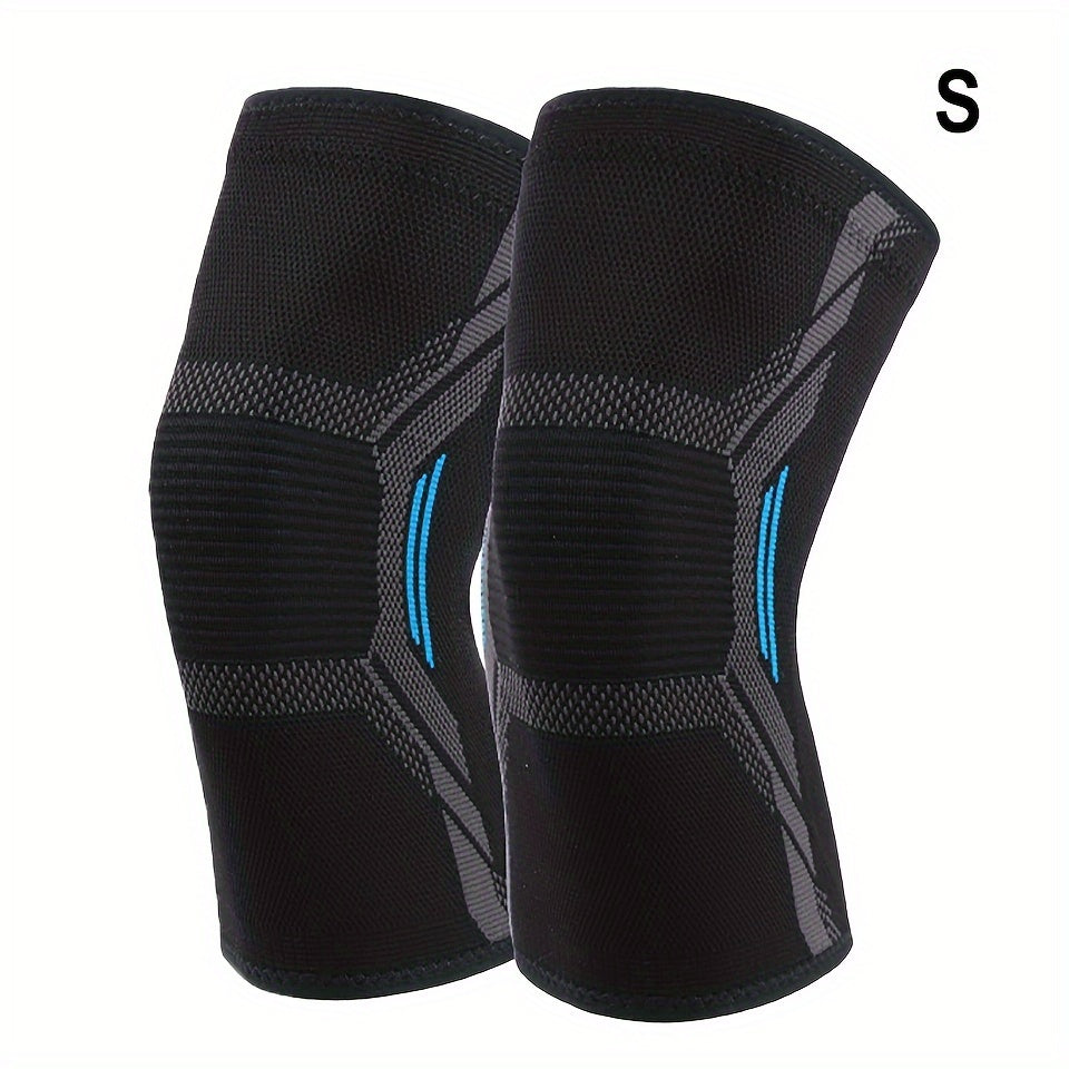 2pcs Knitted Running Knee Pads Leg Warmers Elastic Support