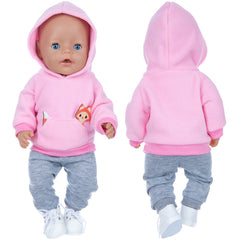 Little Fox Sweater Set for 17" Doll - Doll Clothes Set
