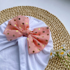 Baby Spring Summer Thin Headband Soft Bowtie Baby Hat