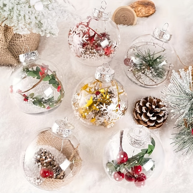 Christmas Ball Ornament Gift Decorations Snowman Shatterproof Hanging Baubles