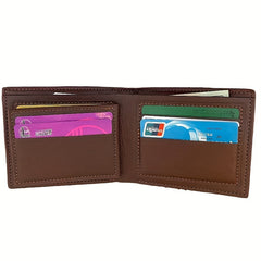 Men's Block Short Wallet Money Clip Card Holder Coin Purse