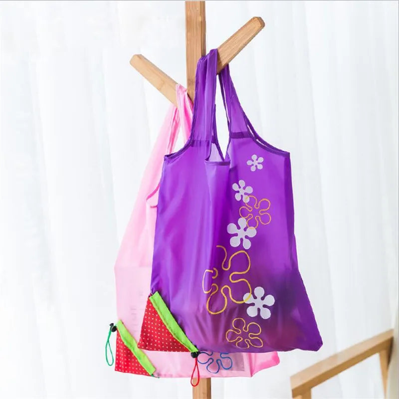 Strawberry Foldable Shopping Bag Reusable Eco Tote Bag