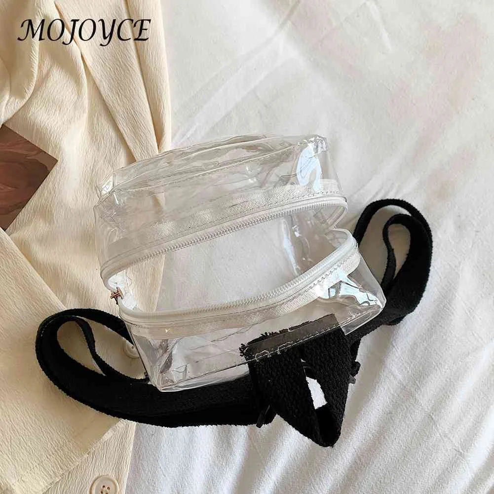 Transparent Backpack PVC Girls School Bag Student Bookbag Beach Rucksack