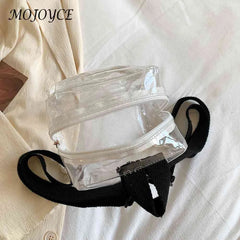 Transparent Backpack PVC Girls School Bag Student Bookbag Beach Rucksack