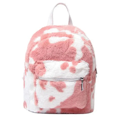 Plush Mini Backpack Travel Bag Women Girls