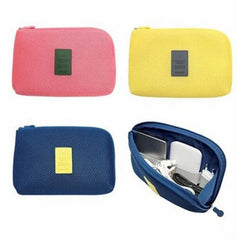 Portable Data Cable Storage Bag Organizer Case for Headphone Line