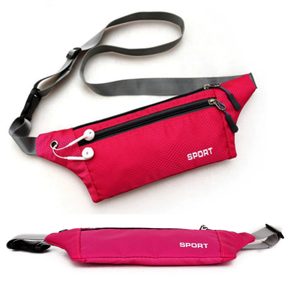Waterproof Sports Chest Shoulder Bag Running Zip Bag