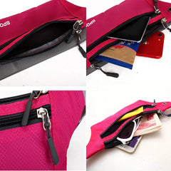 Waterproof Sports Chest Shoulder Bag Running Zip Bag