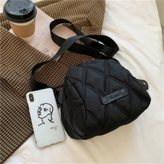 Quilted Nylon Crossbody Bag for Women - Roomy and Trendy Handbag