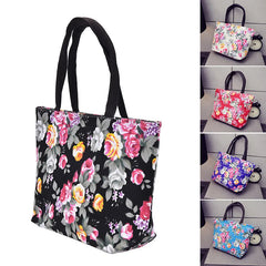 Floral Women Handbag Canvas Casual Tote Bag Shopping Bag