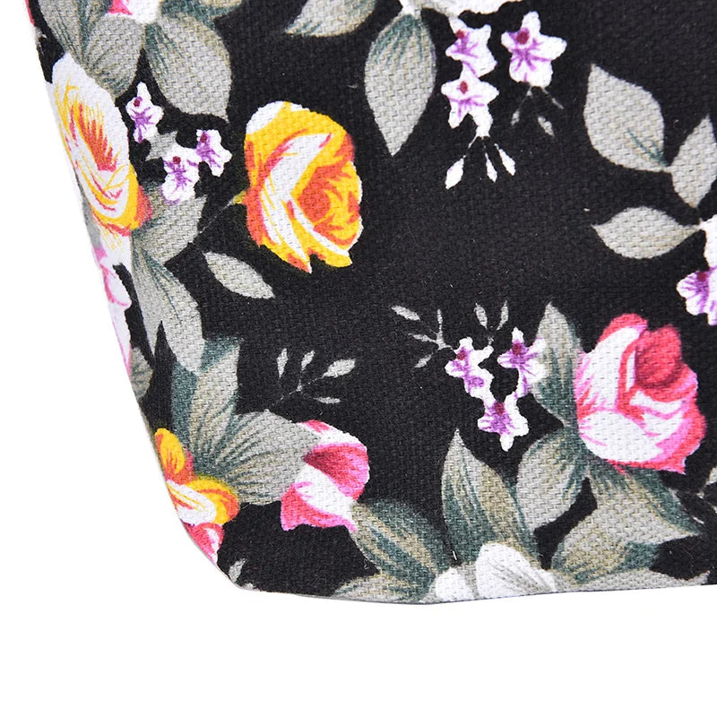 Floral Women Handbag Canvas Casual Tote Bag Shopping Bag