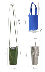 Portable Water Bottle Bag Coffee Bottle Holder Shoulder Bag