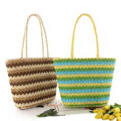 Straw Woven One-shoulder Bag Leisure Female Beach Bag