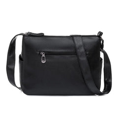 Women's Multi-pocket Shoulder Bag Retro Flower Print Crossbody Bag