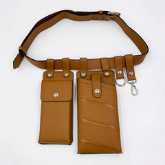 Hip Hop Women Belt Bag Streetwear PU Leather Crossbody Chest Bag Female Purse