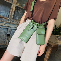 Hip Hop Women Belt Bag Streetwear PU Leather Crossbody Chest Bag Female Purse