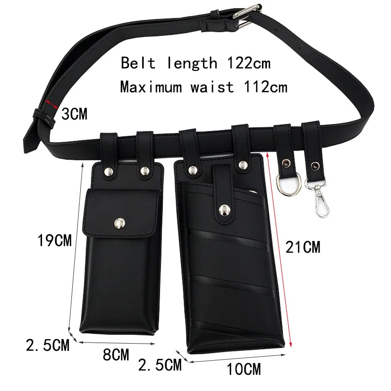 Hip Hop Women Belt Bag Streetwear PU Leather Crossbody Chest Bag Female Purse