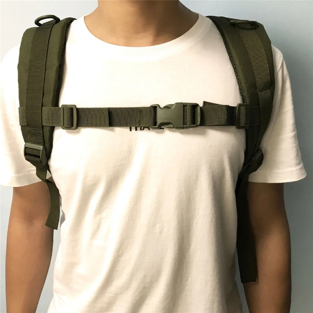 2 Pcs Heavy Duty Adjustable Chest Strap for Backpack Hiking Jogging