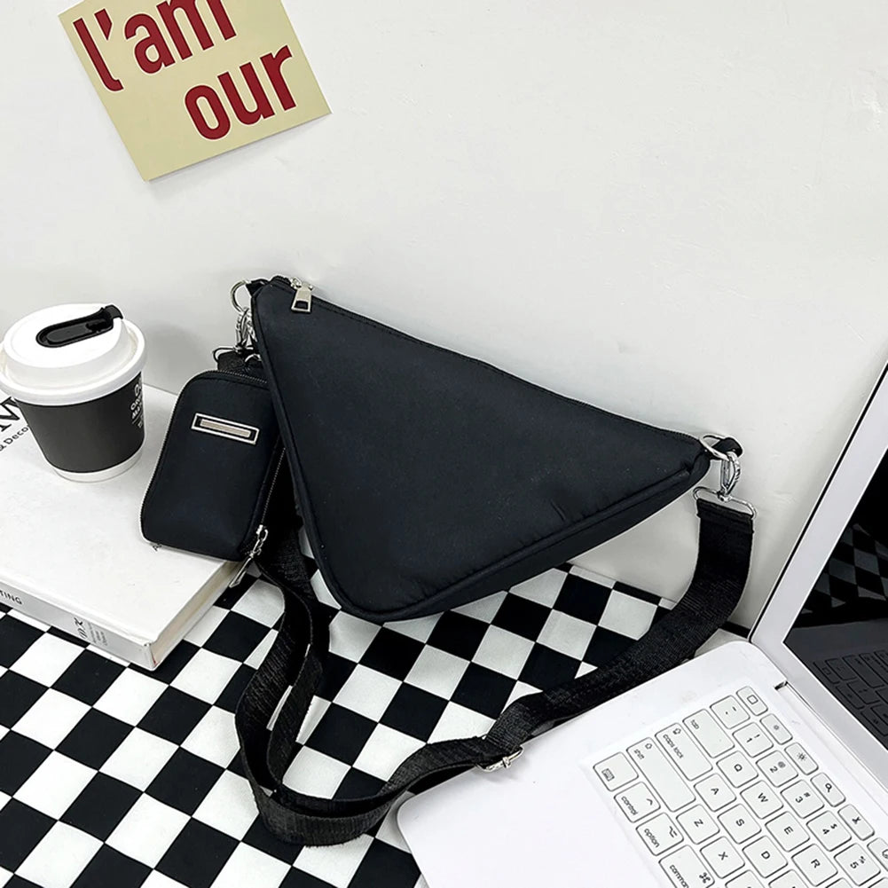 2 Pcs Crossbody Bag for Women Nylon Handbag Small Shoulder