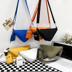 2 Pcs Crossbody Bag for Women Nylon Handbag Small Shoulder