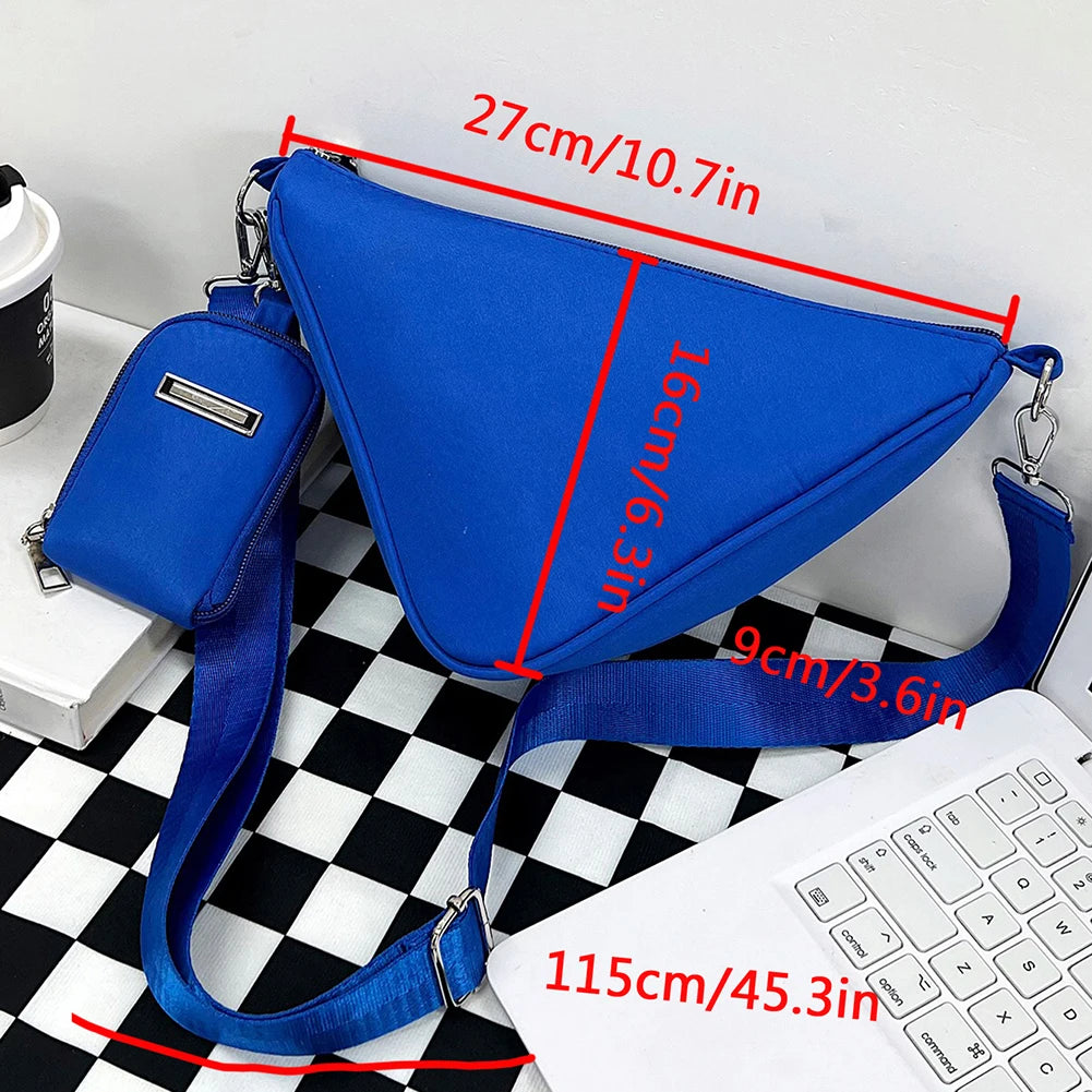 2 Pcs Crossbody Bag for Women Nylon Handbag Small Shoulder