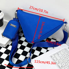 2 Pcs Crossbody Bag for Women Nylon Handbag Small Shoulder