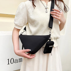 2 Pcs Crossbody Bag for Women Nylon Handbag Small Shoulder