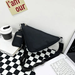 2 Pcs Crossbody Bag for Women Nylon Handbag Small Shoulder