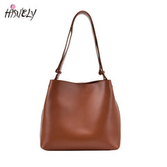 Retro Crossbody Bags for Women Shoulder Bag Handbag PU Leather Bucket Bag