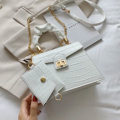 2 Pcs/set Stone Pattern Women's Crossbody Bags Party Tote