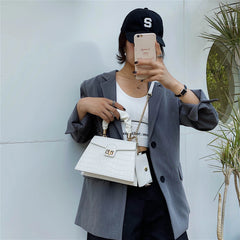 2 Pcs/set Stone Pattern Women's Crossbody Bags Party Tote