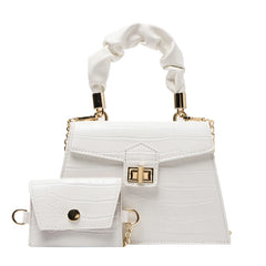 2 Pcs/set Stone Pattern Women's Crossbody Bags Party Tote