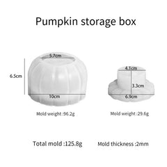 Halloween Pumpkin Jar Molds with Lid, Resin Epoxy Casting Mold