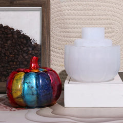 Halloween Pumpkin Jar Molds with Lid, Resin Epoxy Casting Mold