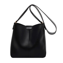 2-Piece Vintage Leather Shoulder Handbag Set for Women