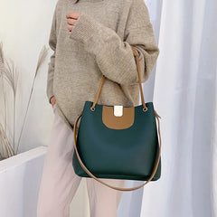 2-Piece Winter Bag Set: Tote Handbags, Shoulder Bags, Clutch Crossbody