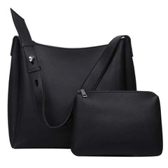 2 Sets Casual Tote Bags PU Leather Shoulder Bags for Women Female