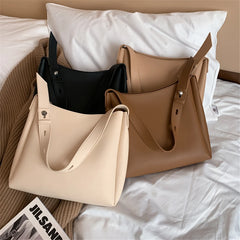 2 Sets Casual Tote Bags PU Leather Shoulder Bags for Women Female
