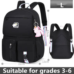 Rainbow School Backpacks for Teen Girls 1-6 Grade Travel Bag
