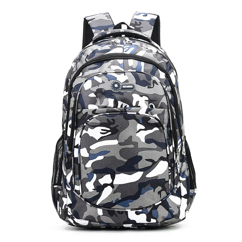 Camouflage Waterproof School Bags for Boys Girls Orthopedic Backpack